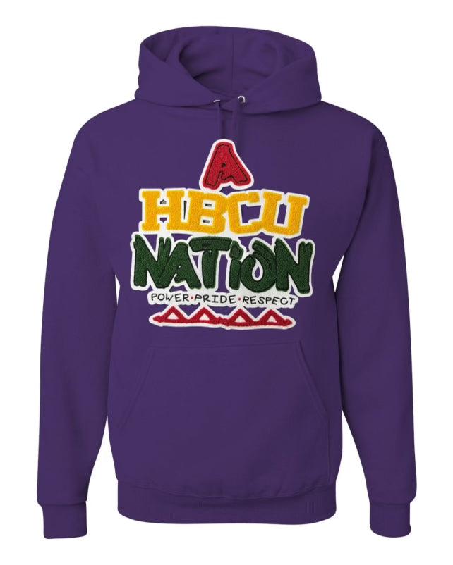 A HBCU NATION (Chenille Hoodie)