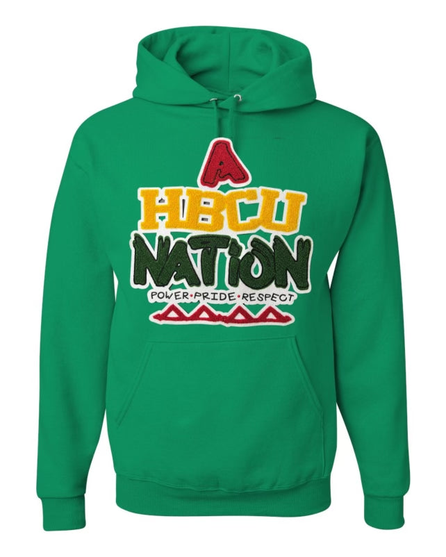 A HBCU NATION (Chenille Hoodie)