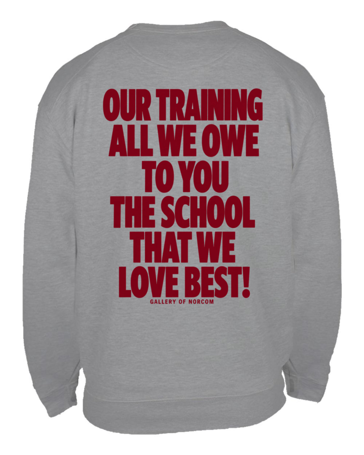 I.C. NORCOM HIGH SCHOOL NYTHS “ The School That We Love Best” Crewneck w/Pouch.