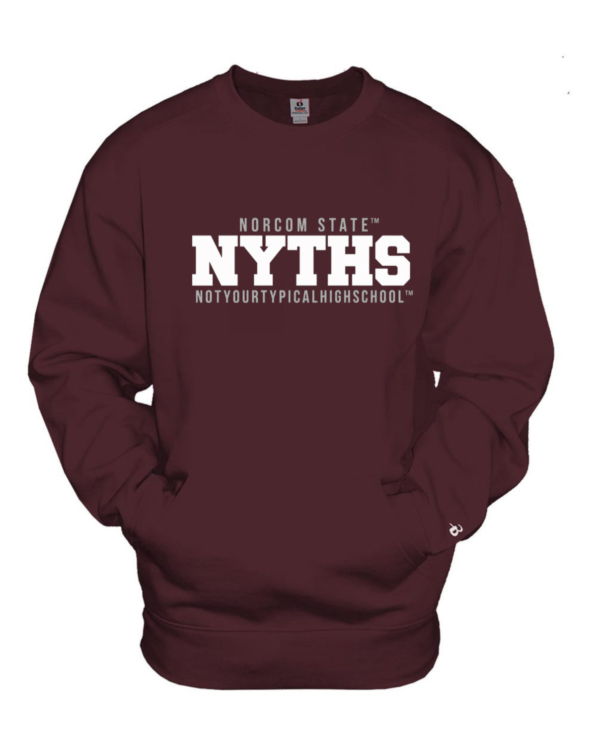 Norcom State NYTHS “ The School That We Love Best” Crewneck w/Pouch.