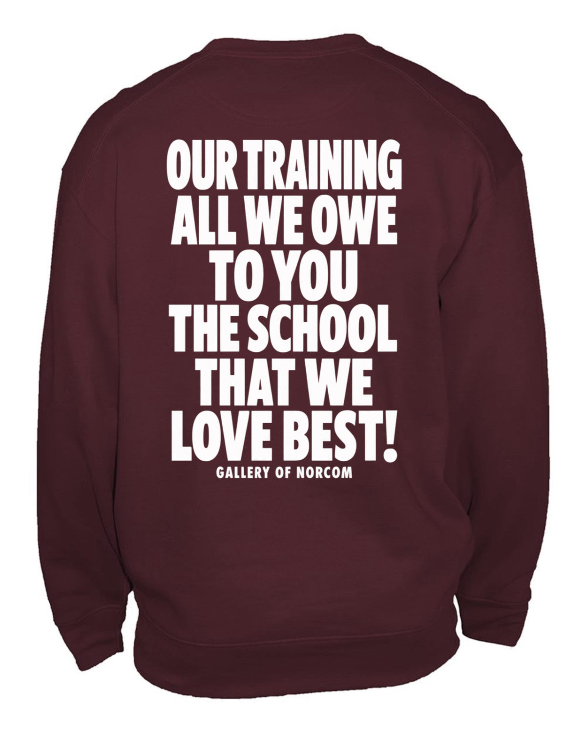 Norcom State NYTHS “ The School That We Love Best” Crewneck w/Pouch.